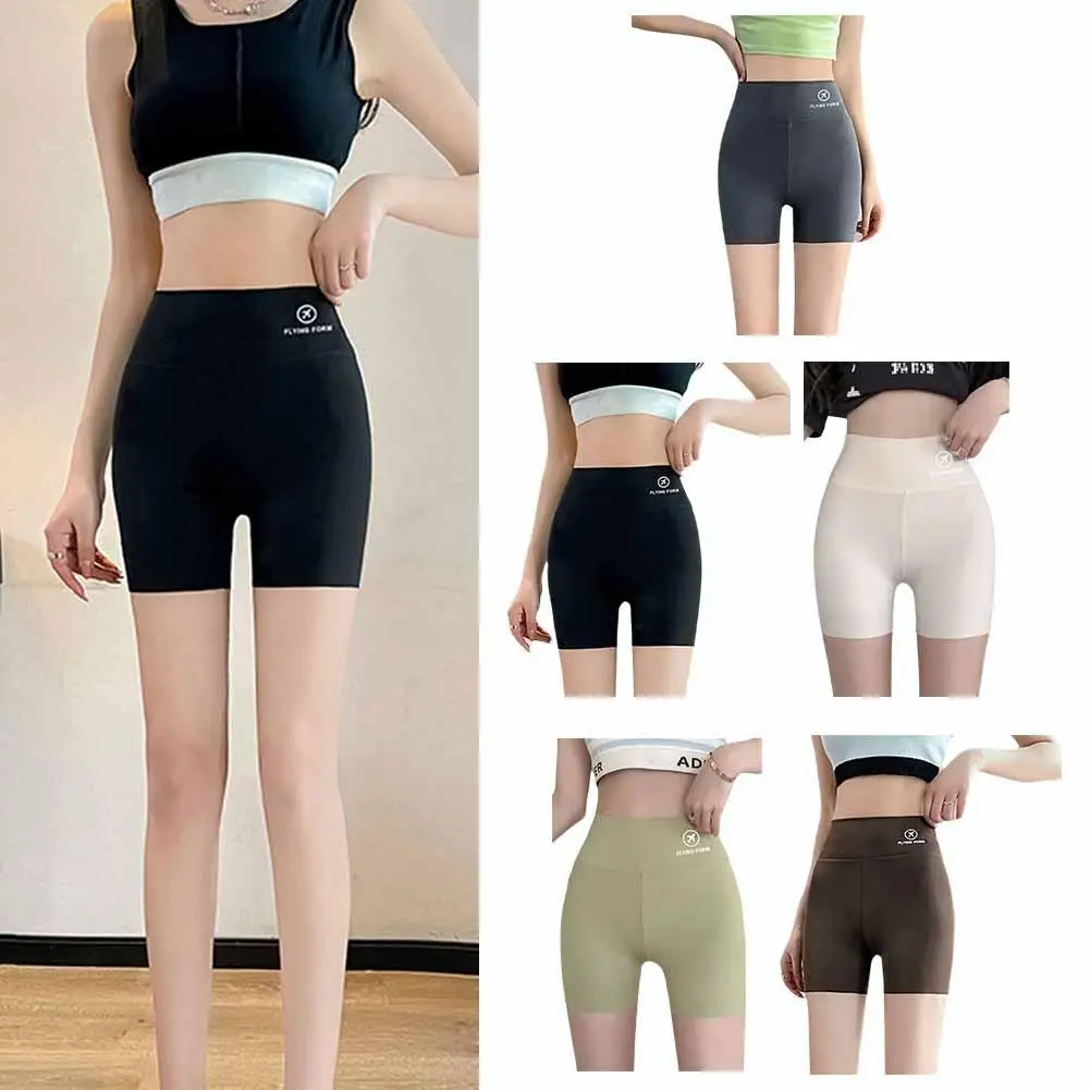 M L XL High Waist Yoga Shorts Quick Dry Workout Tights Butt Lifting Tummy Control Women Stretch Gym Leggings Outdoor Wear