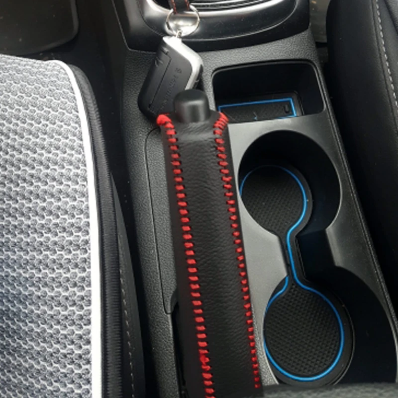 Picture 5: Car Leather Gear Handbrake Cover for MW Mini Cooper X5 X1 E46 E90 E60 F10 F30 E39 E36 F20 E87 E92