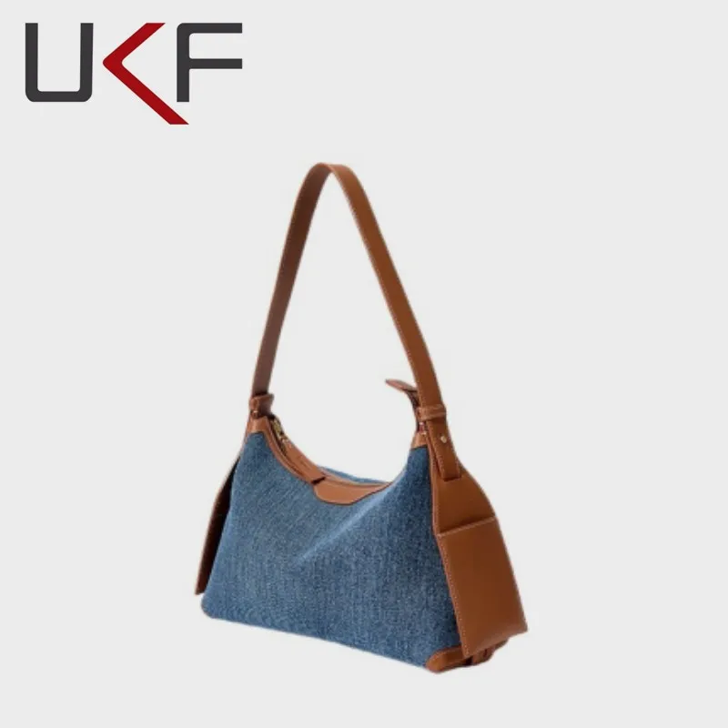 UKF New Niche Fashion Trend Shoulder Bags Versatile Portable Casual Large Capacity Shoulder Strap Design Commuting Handbag Bolas