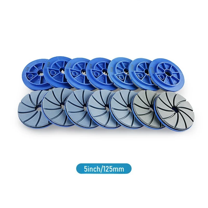 1 Stück 4'' 5'' 6'' Schneckenverschluss Marmor-Polierpads Betonboden-Polierpad Kantenschleifscheibe Körnung 50-3000 – Detail 9