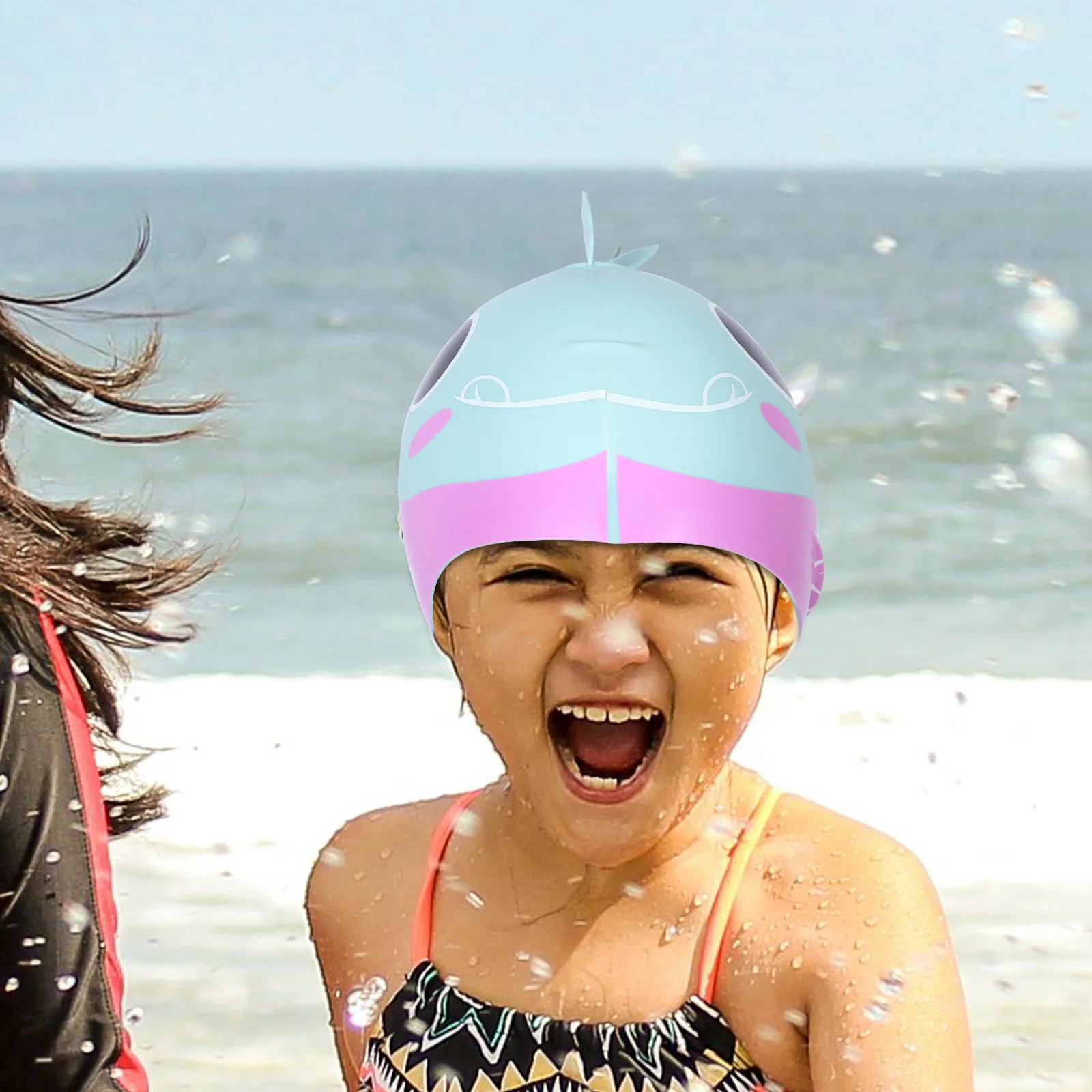 Swim Hat Durable Silicone Swimming Cap Hair Guard Lightweight Flexible Swim Cap for Men Women Swimming Accessories