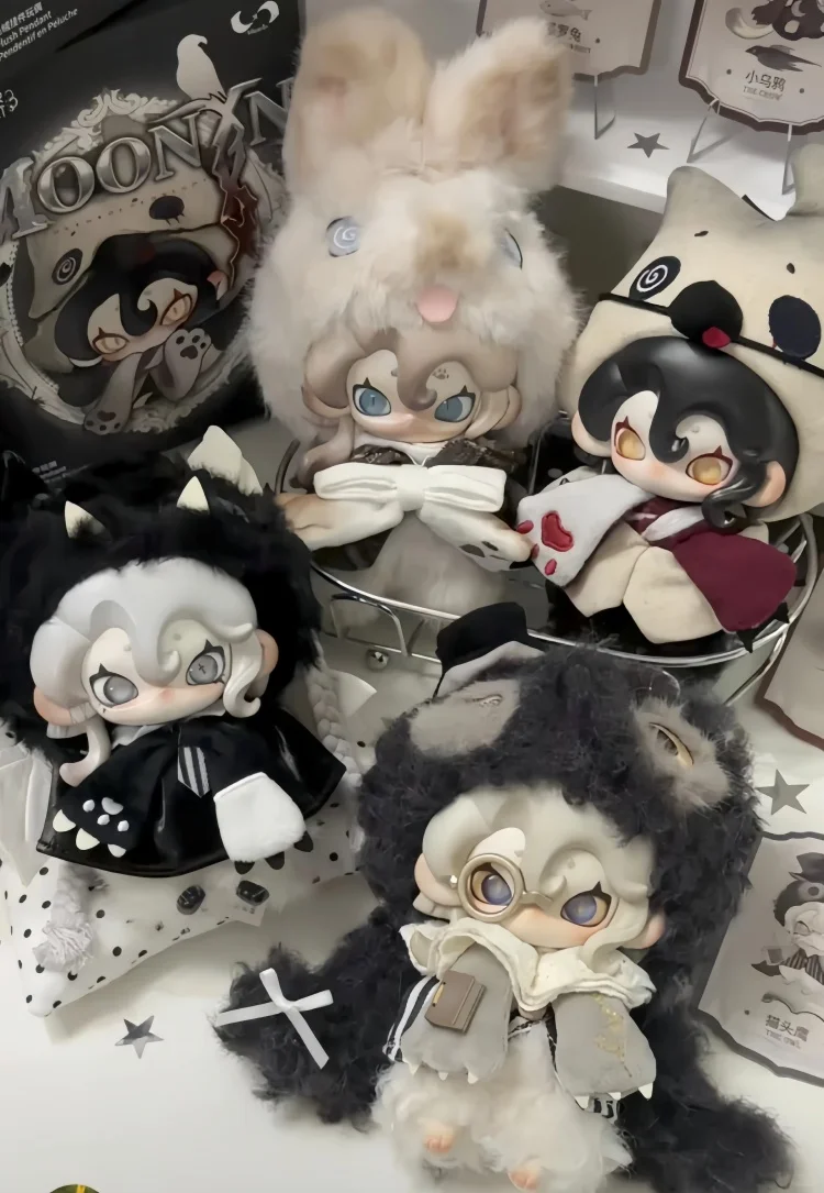 Original TOPTOY Moonin Covered by Night Blind Box Plüsch-Taschenanhänger Schlüsselanhänger Abschlussgeschenk Überraschungsbox Sammlerstück – Detail 2