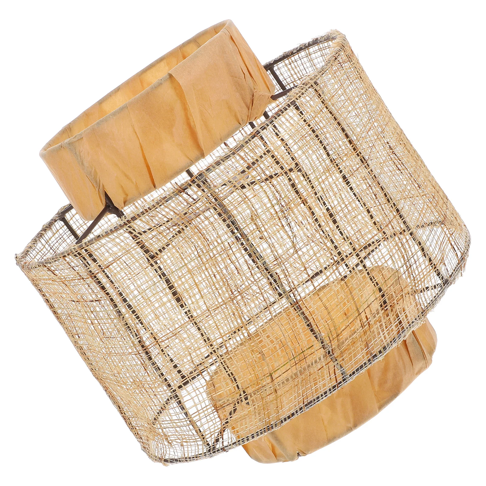 

Linen Lampshade Cover Small Shades Modern Replacement Khaki Small Lamp Shades Bamboo Desk Light Boho Bedroom Lighting