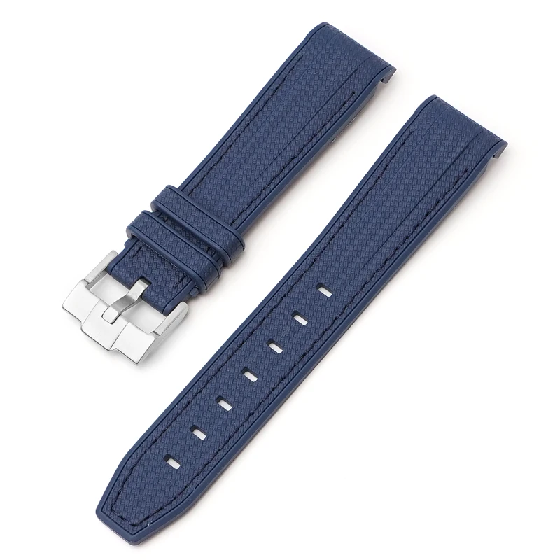 20 mm Gummi-Silikon-Uhrenarmband für Omega X Swatch Joint MoonSwatch-Armband für Seamaster 300 Herren Damen-Armband mit gebogenem Ende