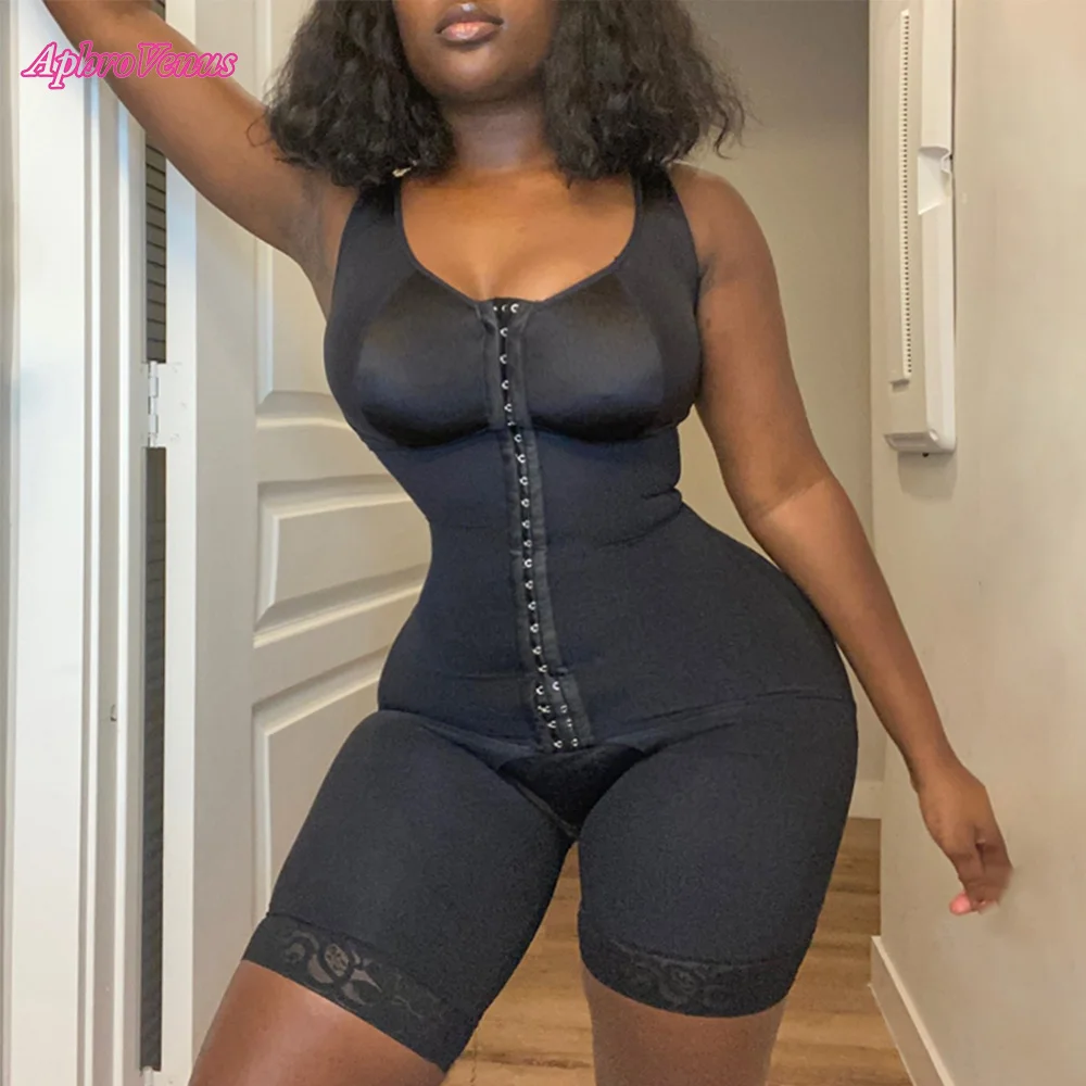 Fajas Colombiana Original Sculpting Full Body Shaperwear Adjustable Hook And Eye Open Crotch Women Underwear Compression Corset