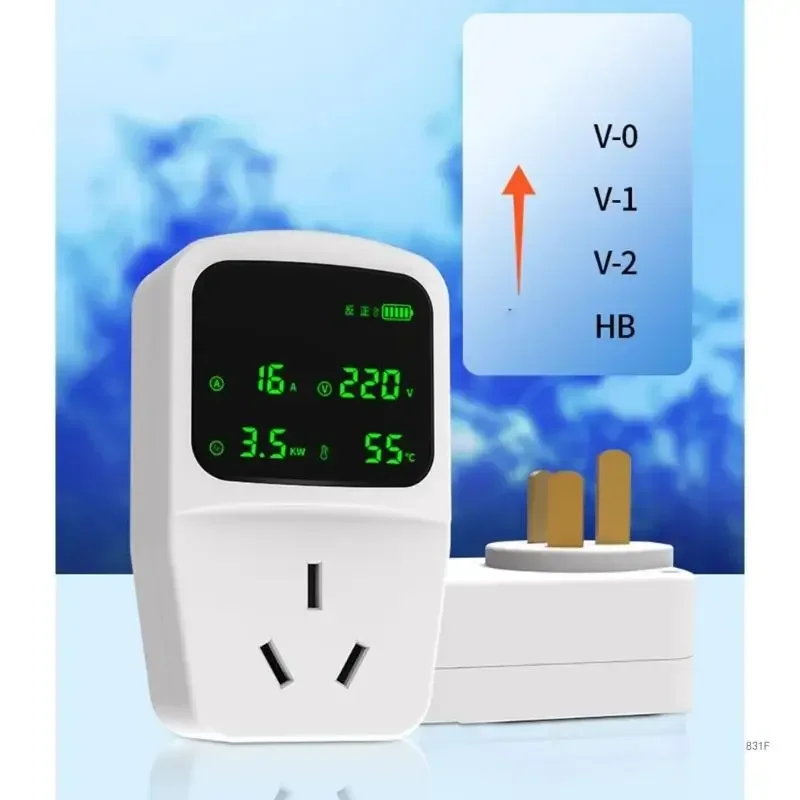 Konwertuj ładowarkę do samochodów elektrycznych za pomocą uziemienia Bezpieczeństwo napięcia Prąd ładowania Wyświetlacz temperatury i mocy w domu