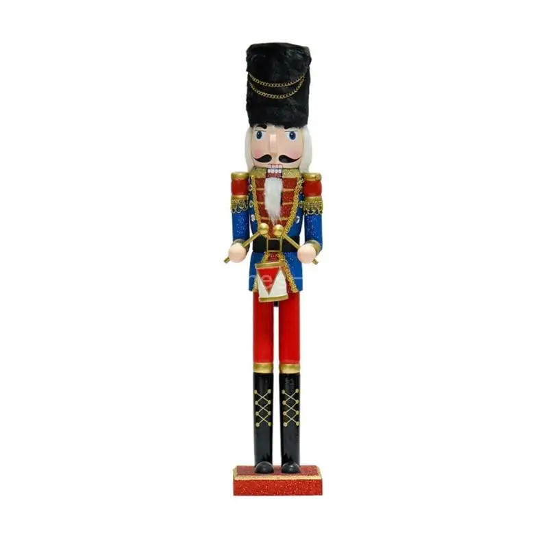 

Q6PE Colorful Handmade Nutcrackers Soldier Figurine Christmas Display Figure Jewelry