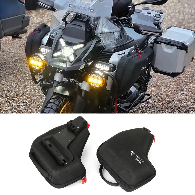 For BMW R1300GSA R1300GS ADVR 1300 GS Adventure Motorcycle Accessories 4L Radiator Cowl Bag Side Fairing Tool Storage Bags 2kg