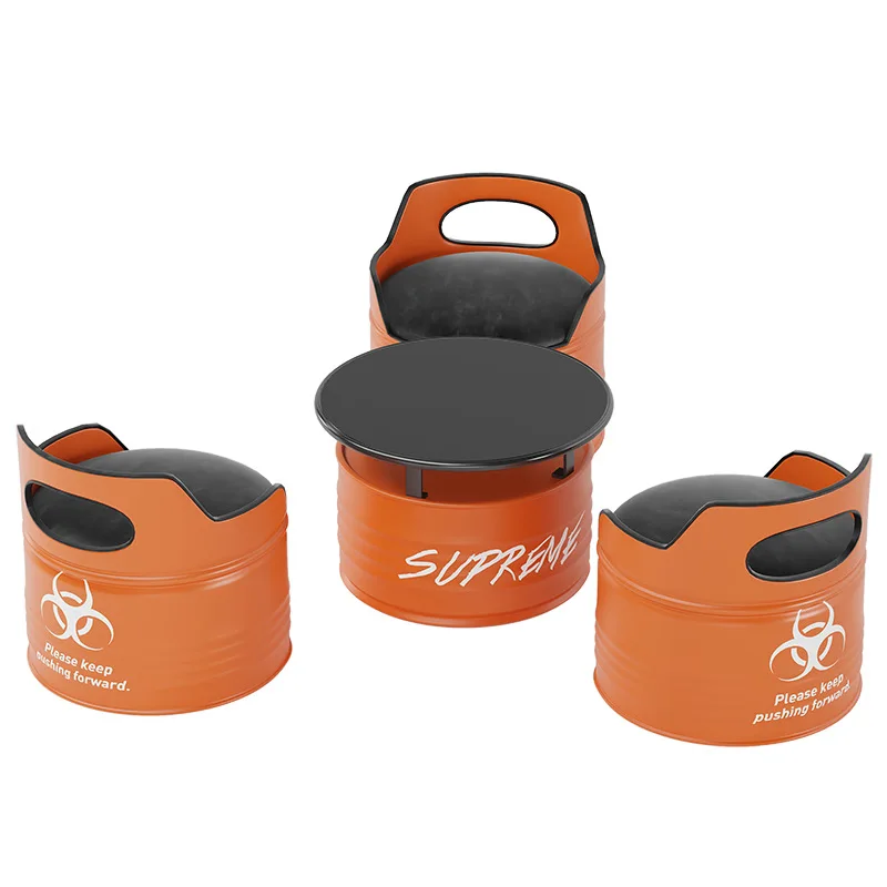 

Industrial wind oil drum, tables and chairs, sofa bar, booth, milk tea shop, office lounge area