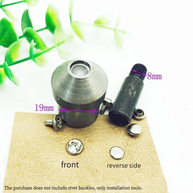 Hand Press Die Mould Tool For 6-12mm  Cone Round Head Studs Rivets Spikes DIY Craft Supplies Rivet Tool