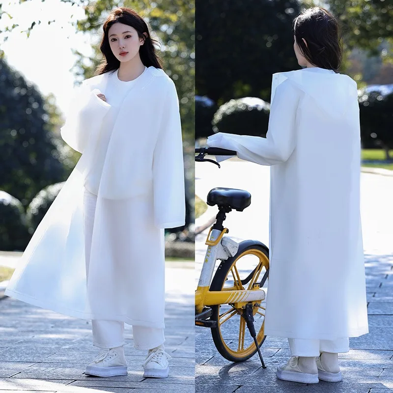 EVA Non - disposable Raincoat - Chinese - style, Long - length and Thickened, for Hiking and Travel, Waterproof, Portable