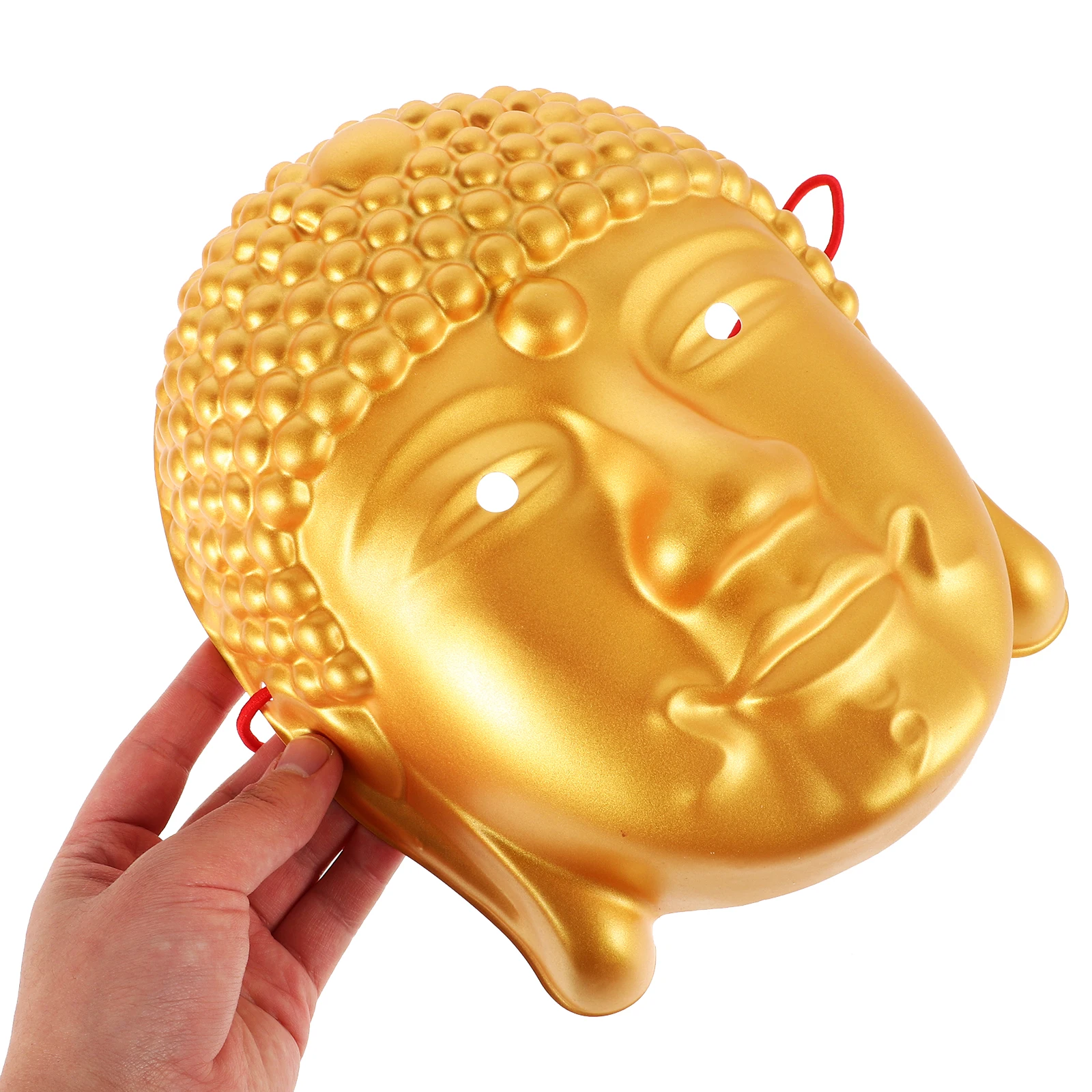 

2Pcs Buddha Head Masks Adult Size Realistic Full Face Mask for Halloween Masquerade Mardi Gras Carnival Party Unisex Fit