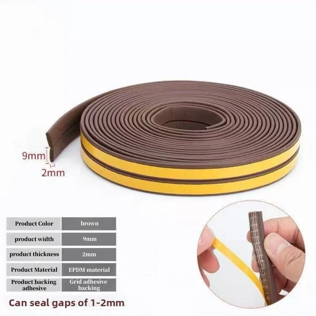 33FT weatherstrip door seal，high-density foam insulating tape，used for doors, windows，sliding doors and air conditioning units