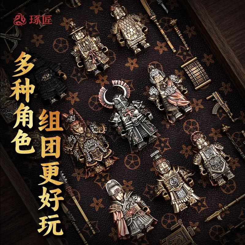 Wykwintna wersja w pudełku prezentowym Europejskie Krucjaty Legion MOC Klocki Konstrukcyjne Delikatny Metalowy Żołnierz Magnetyczne Odłączane Klocki Zabawki