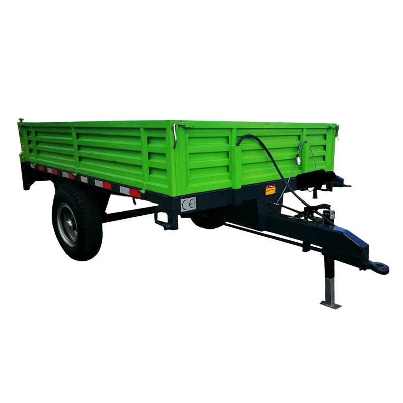 Heavy-Duty Tractor Trailer Agricultural Transport Adjustable Suspension Rough Terrain Ideal For Grain, Hay & Livestock