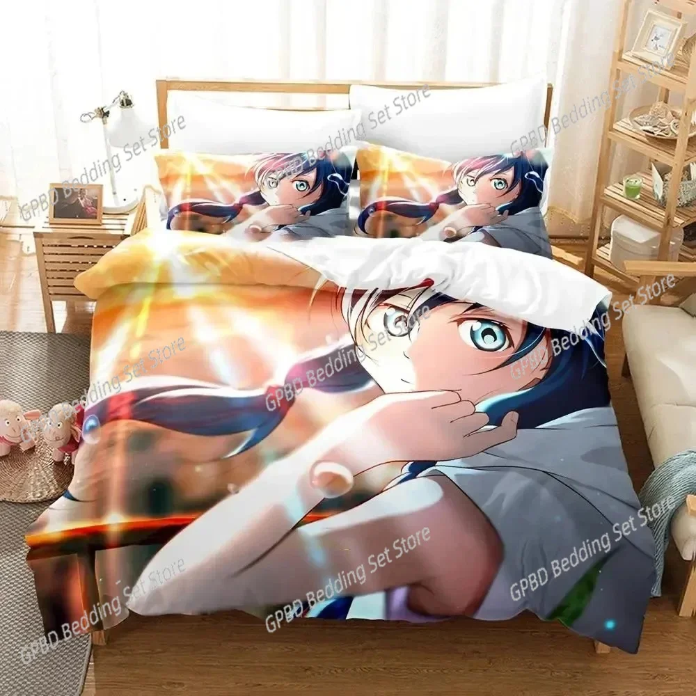 

Anime Weathering with You Bedding Set Bedroom Soft Modern Bedspreads Comefortable Kids Duvet Cover Quilt Cover And Pillowcase