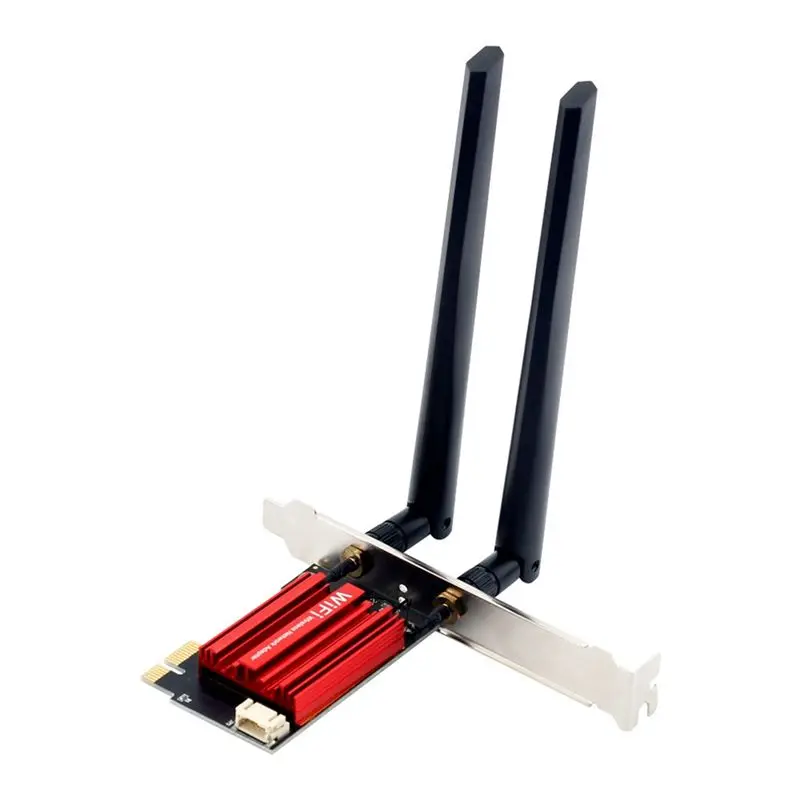M51K-Dual Band 2.4G/5Ghz 802.11AC AC1200M Wifi 5 PCI-E Wireless Network Adapter Card BT 4.0 For Laptop PC Desktop