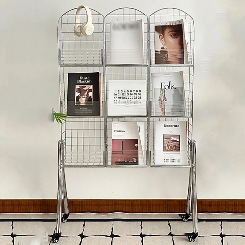 

3-tier Organizer Storage Racks Nordic Home Decor Racks Display Living Room Holders Stainless Steel Holders Cart with Wheels