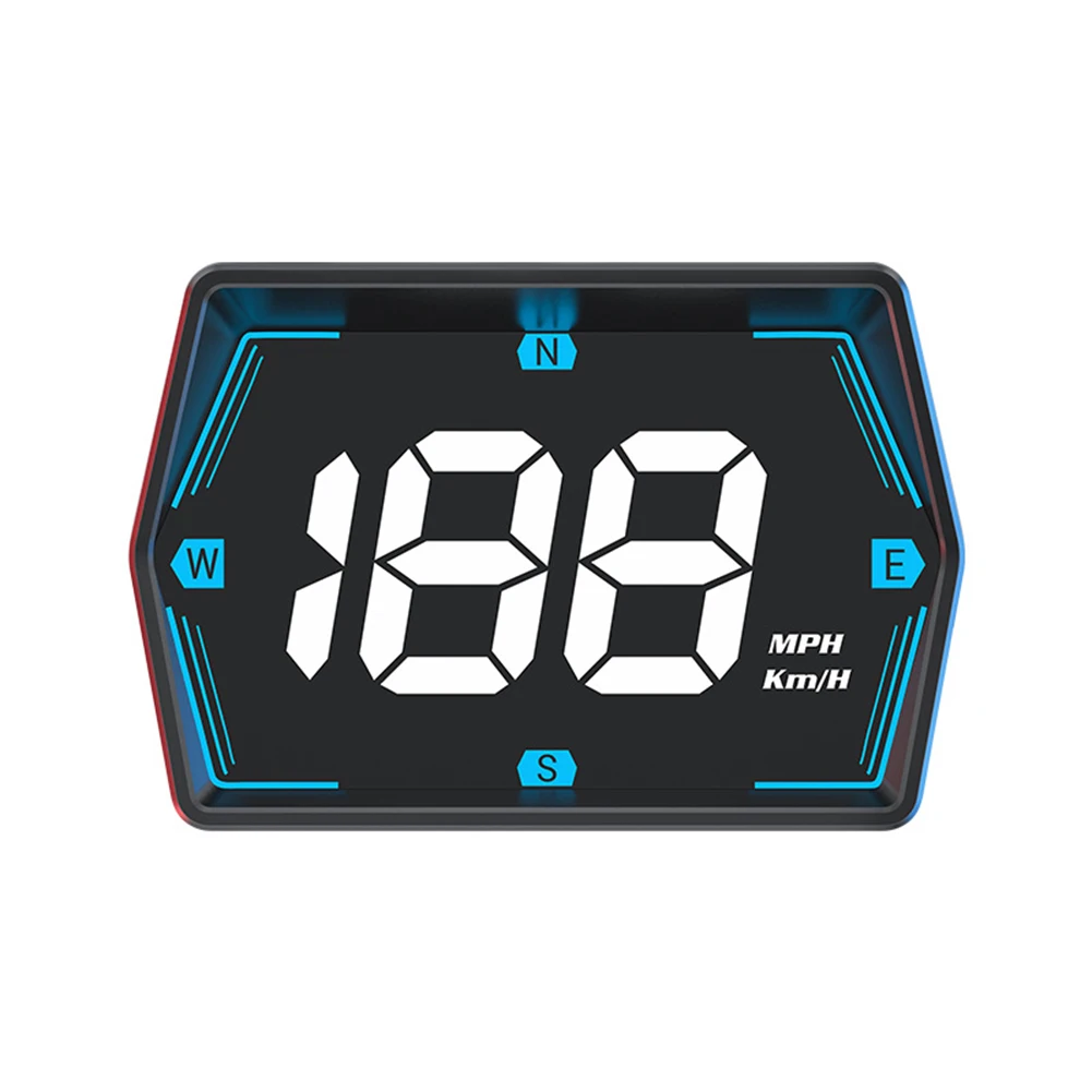 Car Digital GPS Speedometer HD LED Display Speed MPH KMH HUD Compass Head Up Display Overspeed Alarm GPS Speed Meter