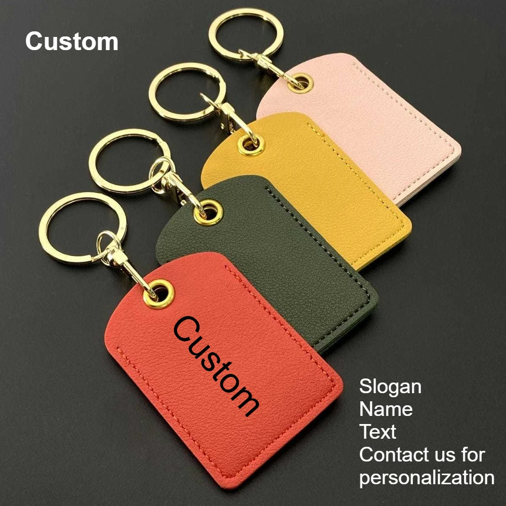 Customized Ins Cute Access Card Cover Creative Keychain Induction Protection Cover Car Keyring for Personalized Wholesale
