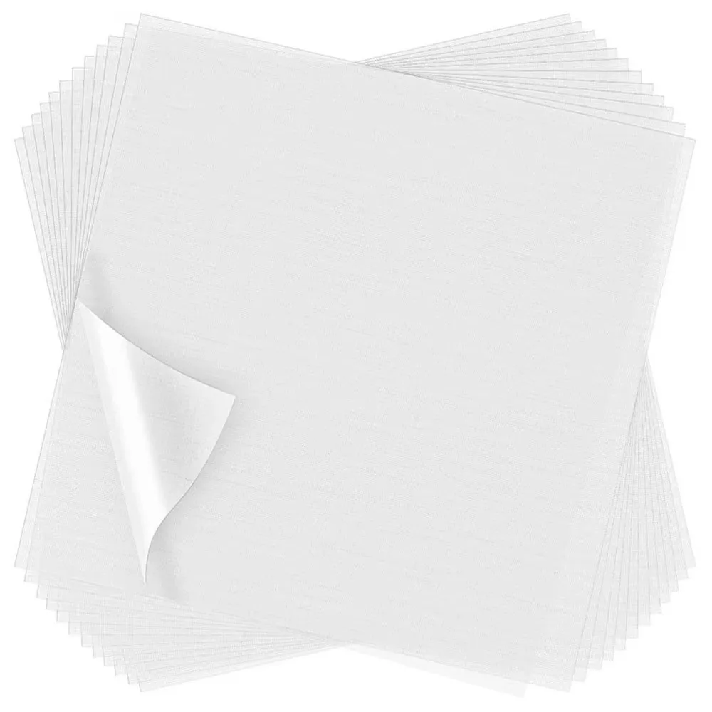 

100Pcs DIY Crafts Water-soluble Embroidered Film Cross Stitch Supplies Transparent Printable Lining Cloth Handmade Hand Sewing