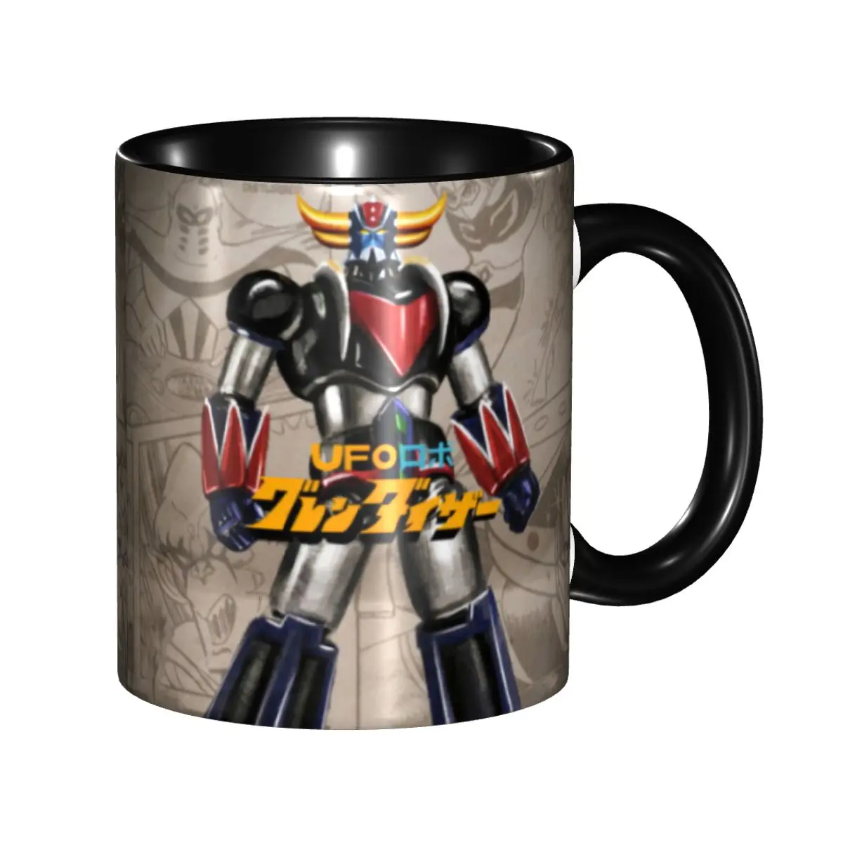 Mazinger Z Anime Coffee Mug DIY Customized UFO Robot Goldorak Ceramic Tea Milk Mug Cup