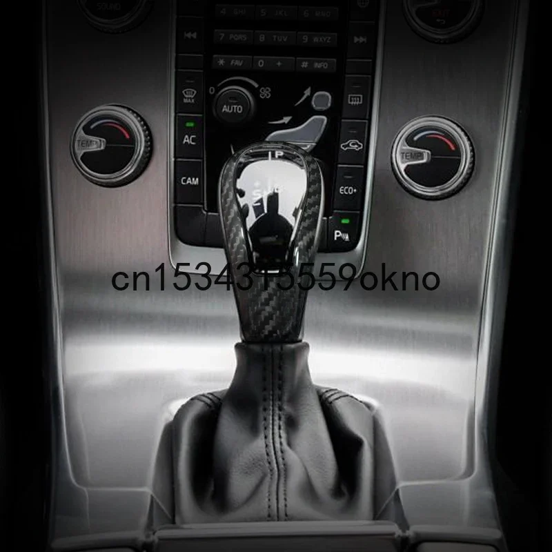 For Volvo S60l XC60 V60 V40 S80 S90 XC90 V90 Refitted Carbon Fiber Shift Head Handle Interior Accessories