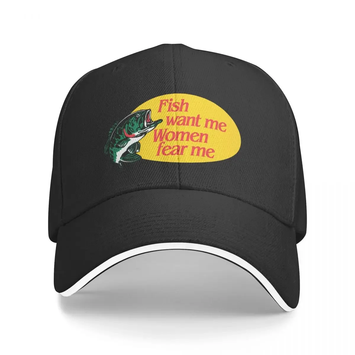 Fish Want Me, Women Fear Me Baseball Cap Ball Cap Vintage For Girls Men's