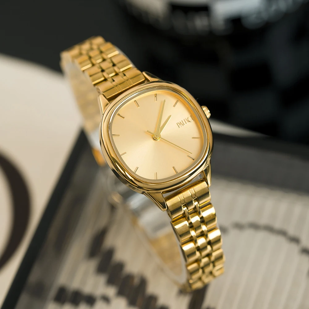 

Легкие роскошные элитные элегантные темпераментные женские наручные часы, модные ретро маленькие квадратные кварцевые часы, женские подарки