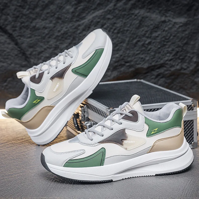 Autumn new men's shoes breathable and versatile low top board shoes casual shoes soft soled sports shoes outdoor workwear shoes