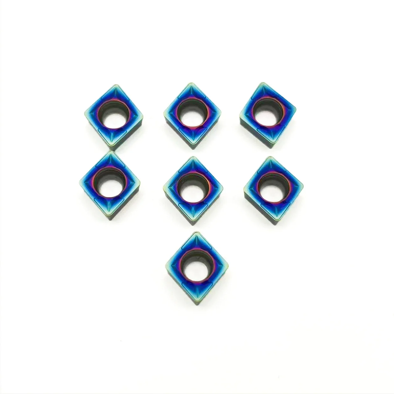 High quality nano-blue CCMT09T304 CCMT09T308 Carbide Insert for Cermet SCLCR External Turning Tool Blade Lathe Parts CNC Cutter