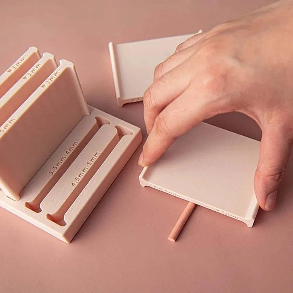 0.5-5mm Clay Strip Rolling Mold Multi Thickness DIY Hand Rolling Pottery Rolling Tool Wear Resistant Easy Operation