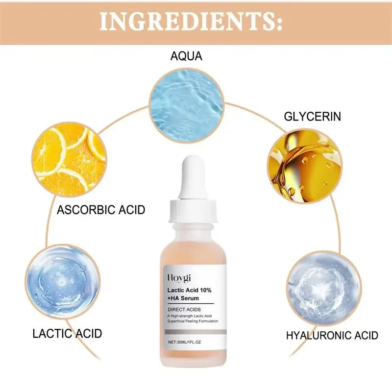 Remove Large Pores Serum Lactic Acid Facial Pore Shrinking Repairing Products Pore Minimizing Firming Smooth Korean Skin Care