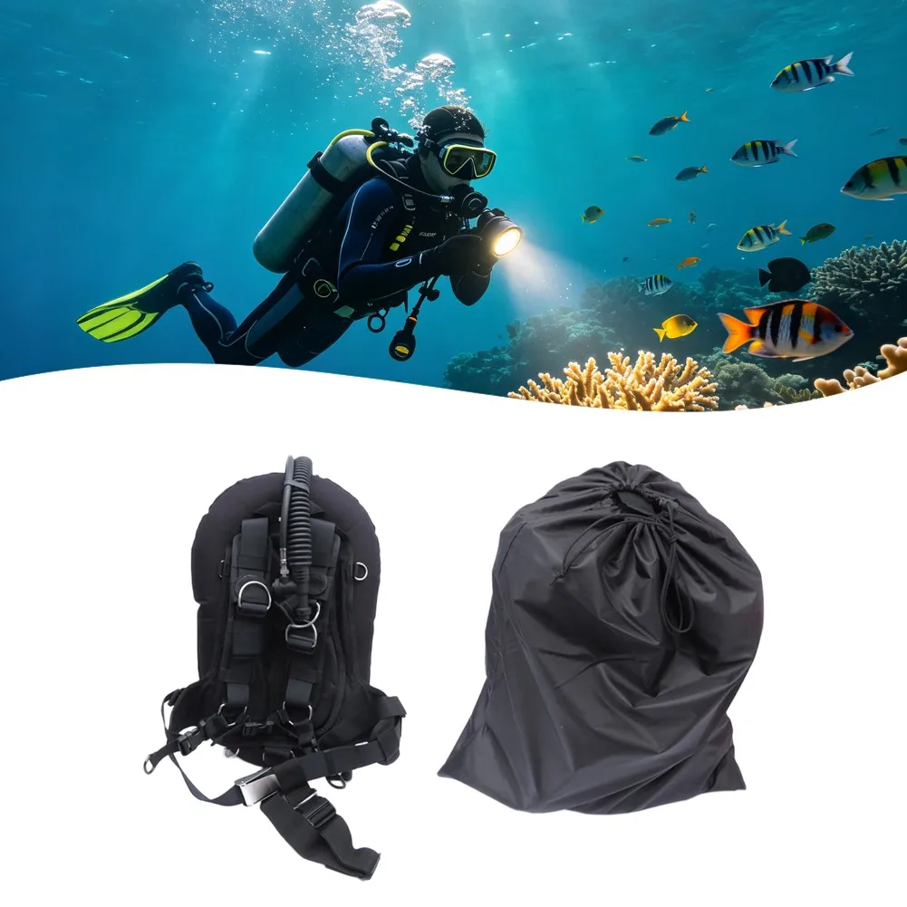 Lightweight Scuba Diving  FOR BCD  Storage Bag 210D Nylon Dustproof Drawstring Swimming Accessories