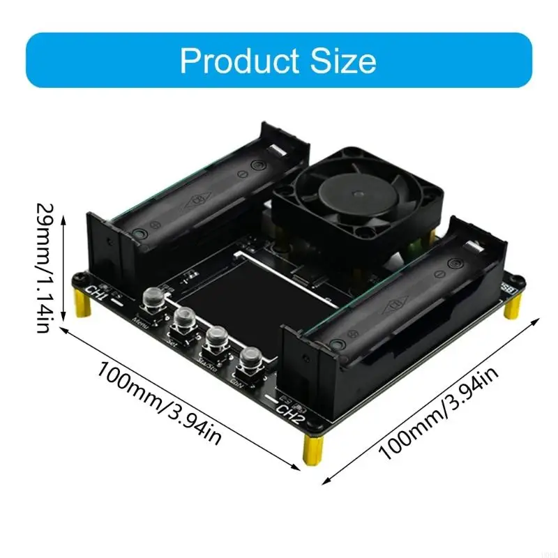   Upgrades Double Port 18650 Battery Capacity Analyzers with Auto Data Storage