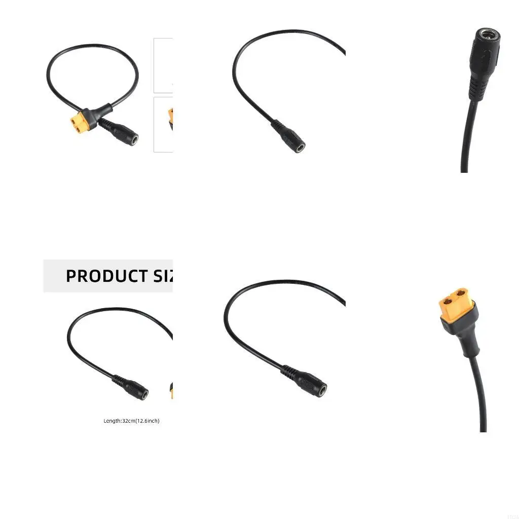 193A XT60 Female to 5.5x2.1mm Power Cable for For TS100 Soldering Iron and Solar Pane