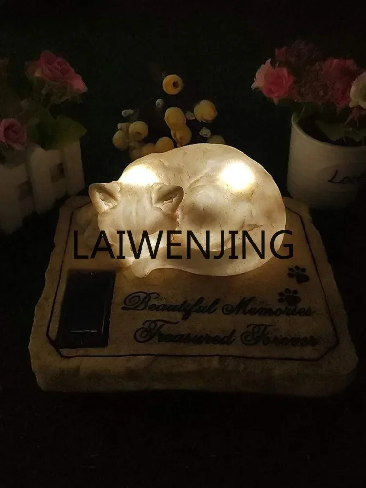 Надгробие для домашних животных и кошек, солнечные надписи, памятник на заказ, моделирование осанки сна, имитация камня, смолы, памятные украшения