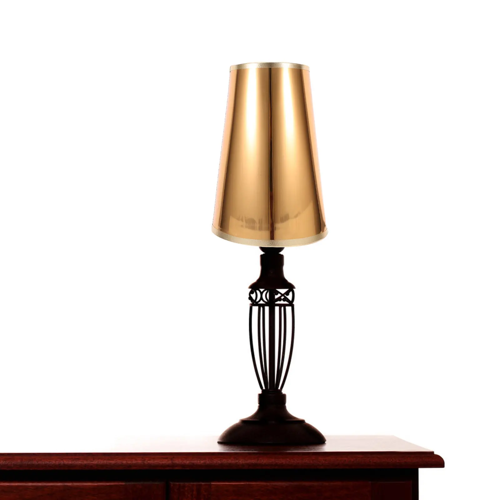 

E27 Retro Iron Table Lamp Shade PVC Lampshade Nordic Style Replacement for Desk Floor Lamp Shades Home Hotel Light Cover