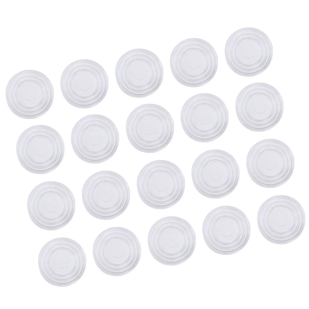 

18Pcs Glass Table Pads Soft Rubber Furniture Bumpers Round Shape Non-Slip Protective Grip Pads for Cabinets Drawers Wall Floor