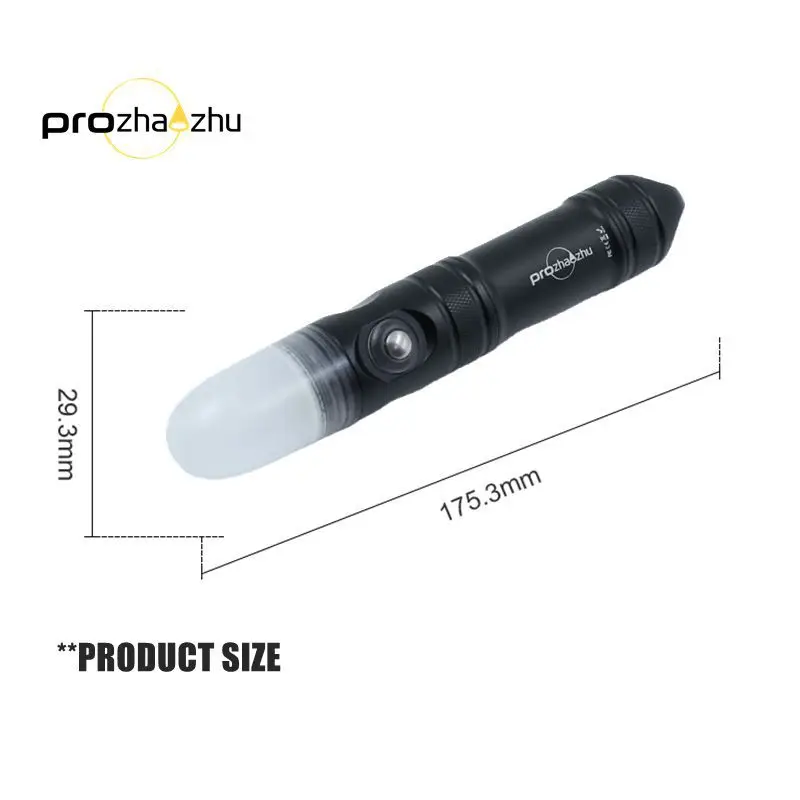 PROZHAOZHU 4000 Lumen LED Faro Subacqueo Luce di Segnale per Immersione Portata 100M IP68 21700 Stroboscopio per Immersione Ricaricabile ad Alta Potenza
