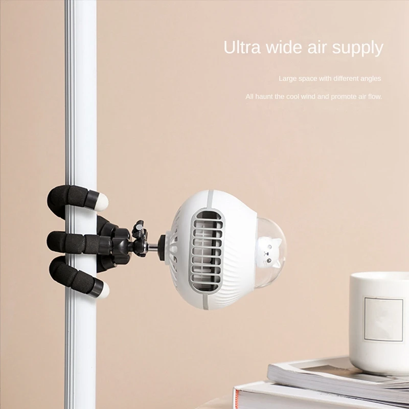 Fan For Cart Stroller Fan Portable Outdoor Fan Clip On 3 Speeds USB Rechargeable Handheld Electric Fan