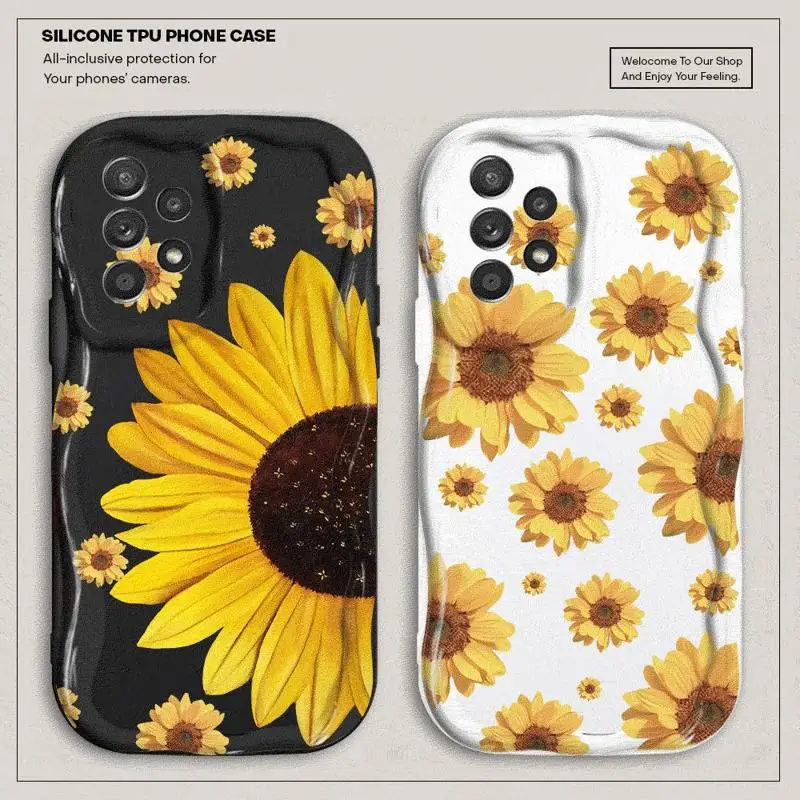 Beautiful Sunflower For Samsung Galaxy A21s A50 A51 A71 A30 A31 A11 A10 A20 A02s A03 A04 A05 A04s A05s fundas Soft Phone Case