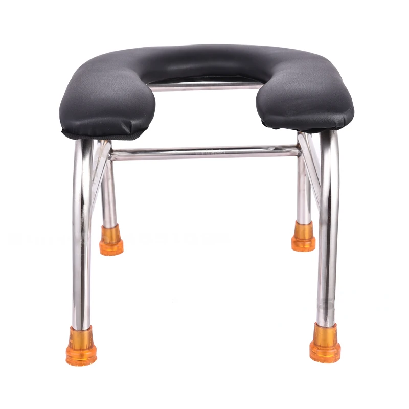 U-shaped Stainless Steel Toilet with Sponge Mats for Patient Toilet Chair Toilet Chair Pregnant Woman Elderly Squatting Stools