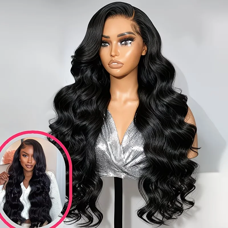 

13X4 HD Lace Front Wig - 200% Density Body Wave Human Hair - Pre-Plucked Glueless, Natural Look 13X4 Lace Front Wigs Human Hair Pre Plucked Body Wave Frontal Wigs Human Hair