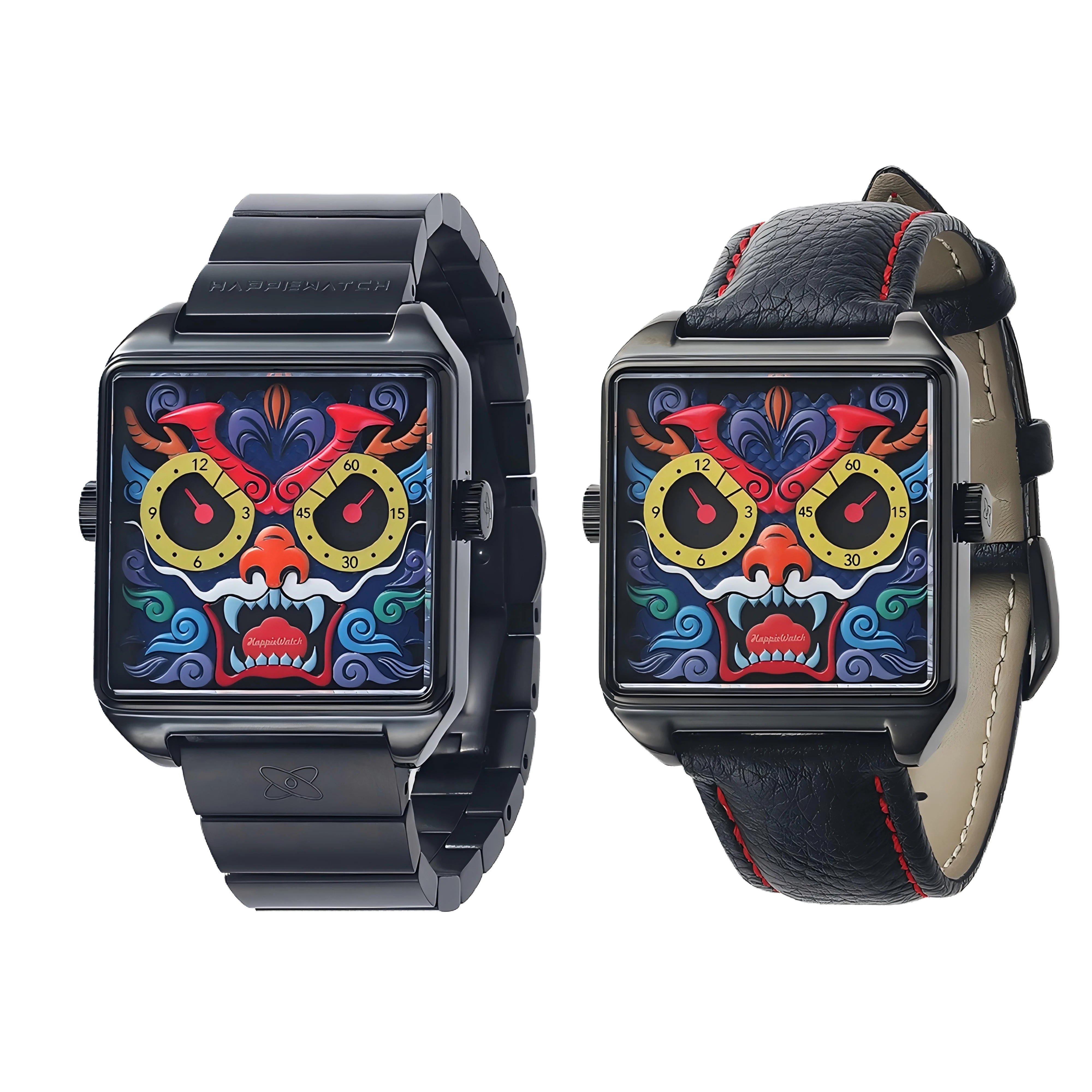 Happie Watch Luxury Brand Couple Watches Waterproof Luminous Stainless Steel Quartz Watch His and Hers Moon Phase Fashion Lovers