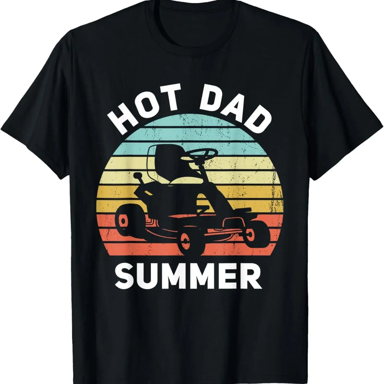 Hot Dad Summer Funny Lawn Care Zero Turn Mower T Shirt vintage Washed fashion streetwear Stretched Soft homme designer clothes