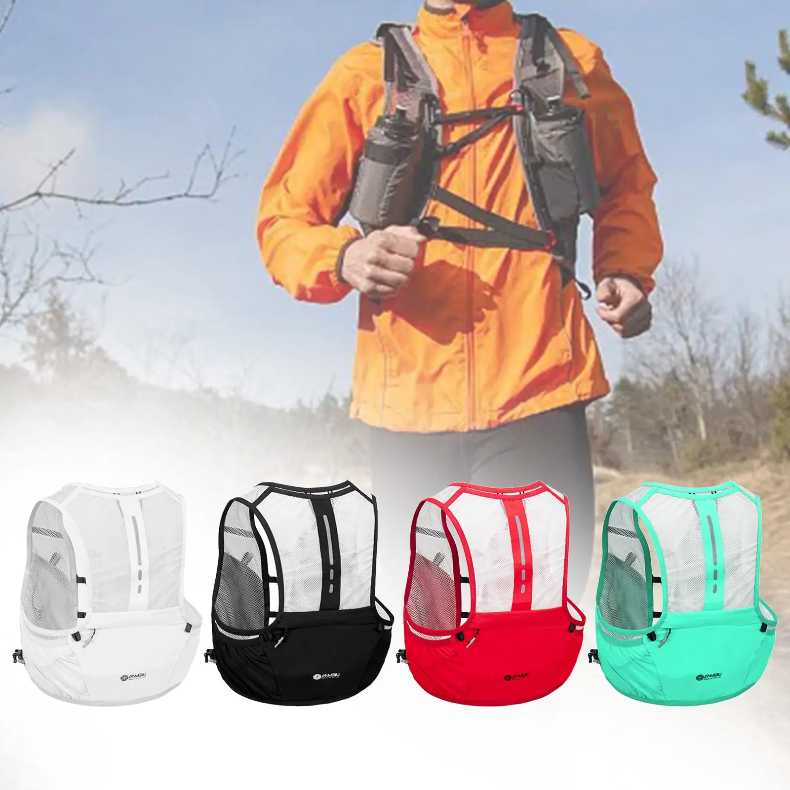 

Sporty Hydration Pack for Fitness Enthusiasts - Sleek Water Carrier