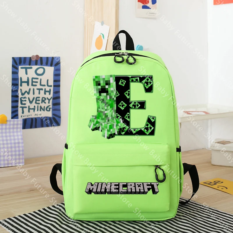 Mochila Escolar para Niños de Dos Tamaños, Diseño de Dibujos Animados de Minecraft, Mochila Kawaii para Adolescentes, Mochila Escolar Bonita de Anime para Estudiantes, Regalos