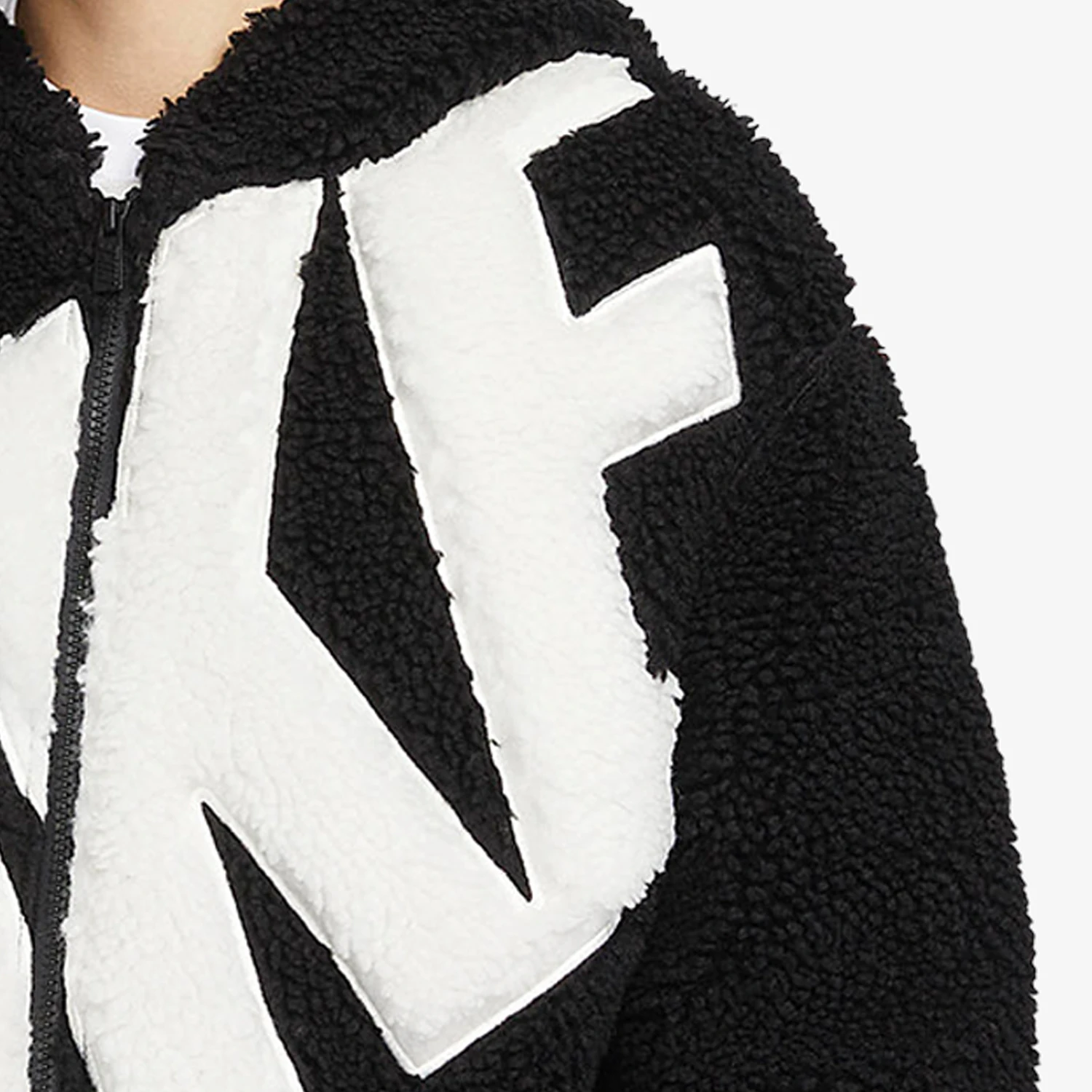 نايك الرسمية حقيقية الشتاء وصول جديد المرأة فو شيرلينغ الدافئة مقنعين سترة عادية FB8696 #3