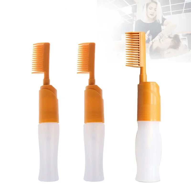 60/120/180ml Hair Dye Applicator Bottles huile Comb Brush 20 Styles Mini Portable Shampoo Bottle Styling Hair Coloring Hair Tool